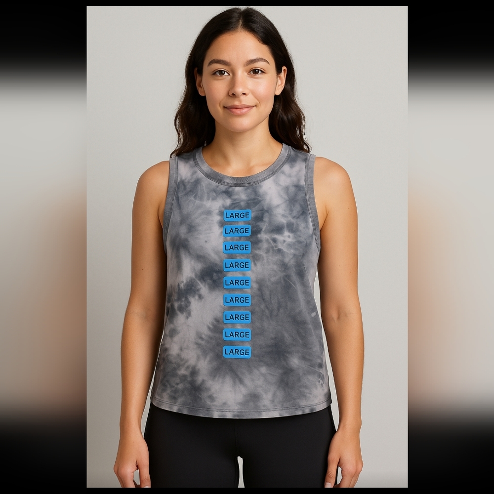 90 Degree by Reflex Women's Tie-Dye Sleeveless Workout Tank Top - Size Large